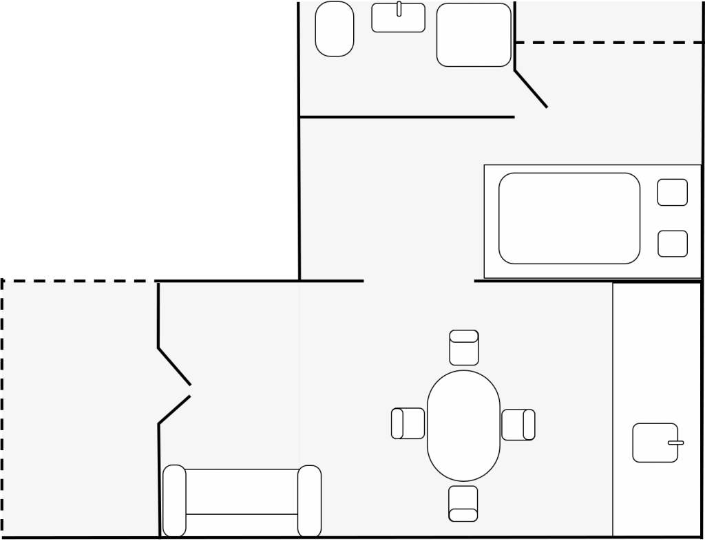 Plan de l’appartement Côté Oliviers La Villa Jasmin Montauroux